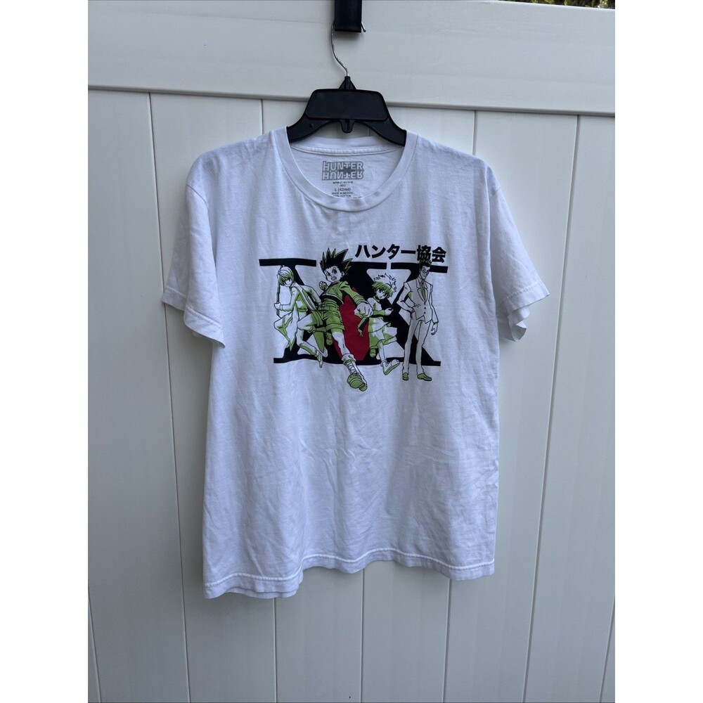 Hunter X Hunter Large Adult T-Shirt  Anime Short Sleeve White